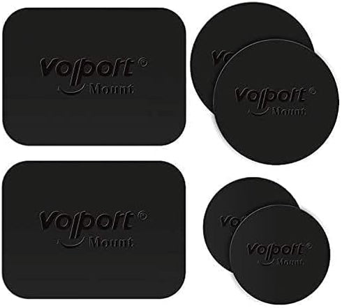 volport Metal Plate for Phone Magnet, 6 Pack Magic Plates Replacement with Sticky