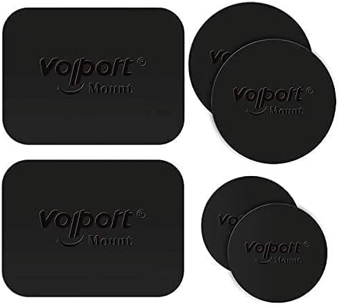 volport Metal Plate for Phone Magnet, 6 Pack Magic Plates Replacement with Sticky