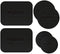 volport Metal Plate for Phone Magnet, 6 Pack Magic Plates Replacement with Sticky