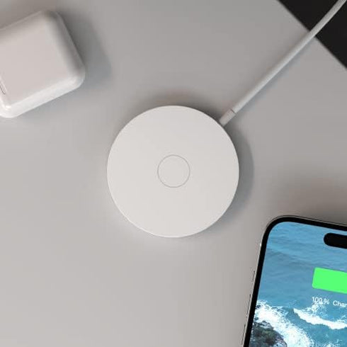 MagPad Magnetic Wireless Charger Pad for MagSafe & USB-C Cable, Fast-Charging 15 Watts for iPhone 15/14/13/12