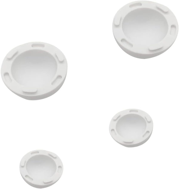 HOMSFOU 4pcs Laptop Cooling Stand, Rubber Radiator Brackets, Laptop Riser, Silicone Holder, White Cooling Ball