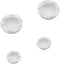 HOMSFOU 4pcs Laptop Cooling Stand, Rubber Radiator Brackets, Laptop Riser, Silicone Holder, White Cooling Ball