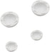 HOMSFOU 4pcs Laptop Cooling Stand, Rubber Radiator Brackets, Laptop Riser, Silicone Holder, White Cooling Ball