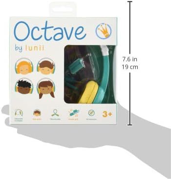 Lunii - Octave Headphones for Kids Aged 3 to 8, Foldable, Customizable, Limited Stereo Volume, Compatible with
