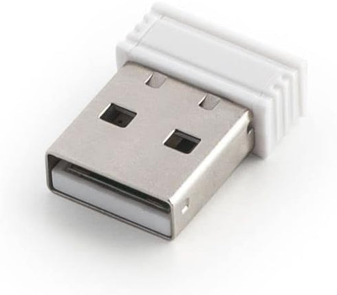Mason West Slim Wireless Keyboard and Mouse Combo - White - for Desktop/Laptop/Windows/Mac, USB Nano Receiver