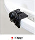 RAM Mounts Strap Hose Clamp Ball Base with B Size 1" Ball, Fits Rails 1" to 2.1" in Diameter