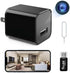 HD 1080P Wireless Spy Camera Charger with Motion Detection, Remote App Control, USB Hidden Nanny Cam