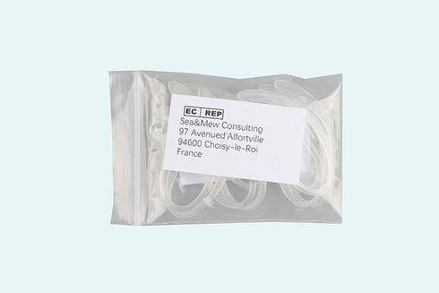 10PCS Bluetooth Headset Earpiece Universal Receiver Clip 360 Degree Rotate Clamp Holder Earhooks (Clear, 6mm)