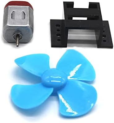 Generic 6pcs 130 DC Motor With Fan Propeller Fixed Mount Set DC3V 16500rpm