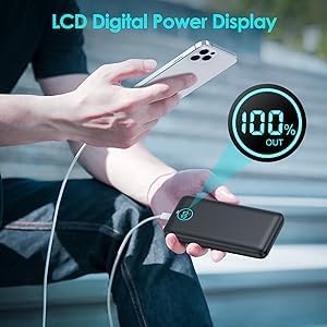 Pxwaxpy 40,800mAh Bank,25W 4.0 Pack 17/16/15/14,Android Portable Charger Power PD QC Fast Charging Portable Phone