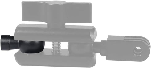 Aluminum 17MM Ball Head Mount, 1/4" Screw Male/Female Adapter for Action Camera, Phone Stand, GPS Holder