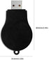 Portable USB Wireless Charger Keychain for Samsung Galaxy Watch 8 7 6 5 Accessories (Black)