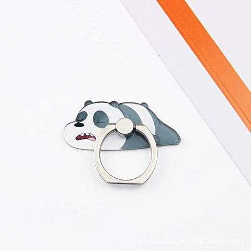 4Pcs Cute Phone Ring Holder Stand, Panda Grip | Bear Panda Mobile Phone Stand Holder 360 Rotation Finger Ring Grip