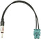 Connects 2 CT27AA51 DIN Aerial Adaptor Cable for Audi/Volkswagen Double Fakra - CT27AA51