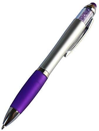 Stylus Pens for Touch Screens, Medium Point Pens with Crystals for Women and Kids, Black Ink Pen with Comfort Grip