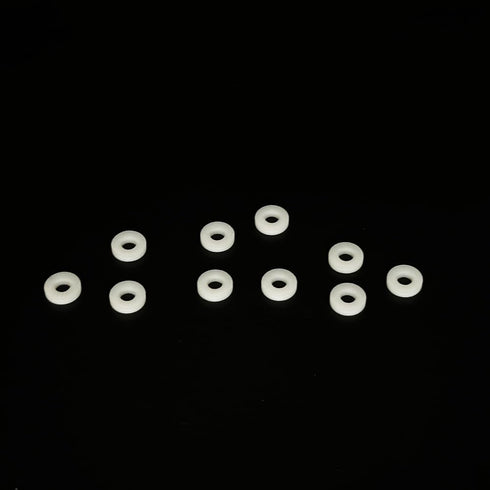 Gracilaria 10PCS (4.76x10x2mm) RC Boat Drive Shaft Spacer Gasket Motor Shaft Plastic Washer Gasket Sleeve for RC Boat