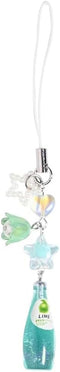JSGHGDF Crystal Bead Water Bottle Charm Pendant Keychain Star Flower Beaded Phone Lanyard