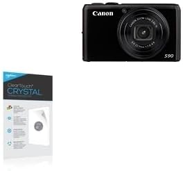 BoxWave Screen Protector for Canon PowerShot S90 - ClearTouch Crystal, HD Film Skin to Shield Against Scratches