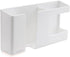 D3 Wall Mount Phone Holder, Punch-Free Mobile Phones Charging Stand, Sticky Remote Control Storage Box (2 Pack-White)