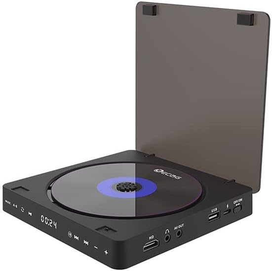 tengertang Region-Wide Free DVD Player Portable CD Player with HDMI and AV Output
