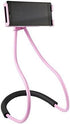 Flexible Cellphone Holder, Universal Mobile Phone Stand Hanging on Neck for Tablet PC Desktop (Pink)