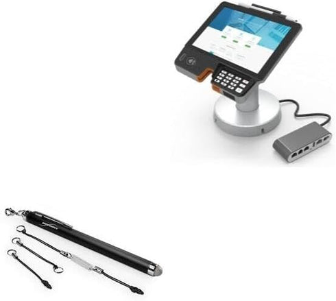 BoxWave EverTouch Stylus Pen for Pax Aries AR8 - Fiber Tip Capacitive Stylus, Jet Black