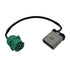RP1226 J1939 9-Pin 12-Inch Male to ELD Green Male Panel Mount Cable, Automotive Diagnostic Cable
