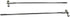 Gracilaria 2PCS Set M3 M3x150mm RC Boat Pushrod Tie Rod End Ball Head Joint Servo Linkage with Pushrod Pull Rod for RC