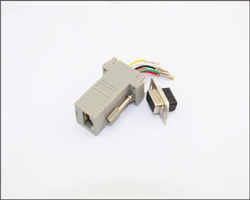 Fielect 5Pcs DB9 to RJ45 Modular Adapter, DB9 Female to RJ45 Female Ethernet Adapter Kit