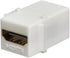 Monoprice 106852 Keystone Jack HDMI Female to Female Coupler Adapter - White