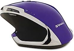 Verbatim 2.4G Wireless 8-Button LED Ergonomic Deluxe Mouse - Purple for Mac and PC