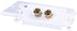 iMBAPrice Premium 2 Connector Banana Wall Plate, 5 Pack for Speakers, White