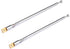 Lhazemu Antenna,37cm 14.6" 4-Sections 4pcs AM FM Radio Universal Length Stainless Steel Radio Antenna for AM FM Radio