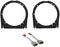 ASC Audio Car Stereo Front Door Speaker Install Spacer Mount Plate Bracket Adapters & Speaker Wire Harness Combo for