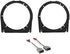 ASC Audio Car Stereo Front Door Speaker Install Spacer Mount Plate Bracket Adapters & Speaker Wire Harness Combo for