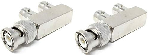 Ultra Spec Cables BNC Male to 2 x BNC Female Video Adapter Splitter - 2 Pack