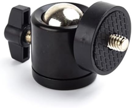 ThtRht 3 Pack 1/4'' 360 Mini Ball Head Screw Swivel Tripod Head Mount Degree Rotating Base Adapter Ballhead for Camera