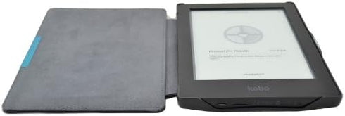 Custer Case for Kobo Aura HD - Ultra-Thin PU-Leather Hard Shell Cover, Black