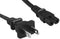 KENTEK 1 Feet 2 Prong AC Power Cord NEMA1-15P/IEC320 C7 18 AWG 10A