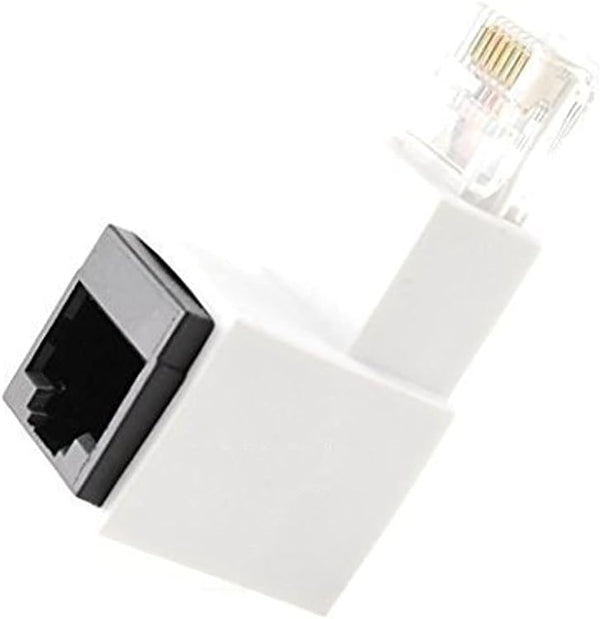 CablesOnline Cat5e/Cat6 RJ45 Ethernet Male/Female Right Angle Adapter. RJ45/ 8P8C Female to RJ45/ 8P8C Male, U-R45W by CABLESONLINE.COM ATLANTIC COMPUTERTECH