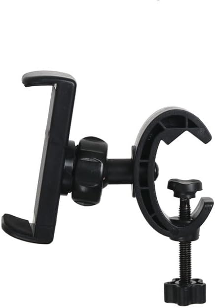2 Pack Tripod Mount Phone Holder Clamp, Microphone Stand Bracket Clip Support Adapter for Tripods