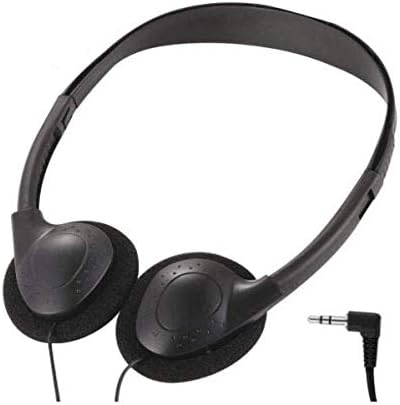 Wholesale On-Ear Headphones - Inexpensive Stereo Headphones for Students, Classroom, Library - Package of 3 - Black