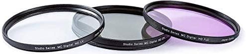Ultimaxx 67MM Complete Lens Filter Accessory Kit - UV CPL FLD + Macro Close Up Set
