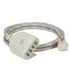 360 Electrical Habitat 4.8, 6 ft 4-Port USB Extension Cord, Durable Braided Casing, French Grey, 4.8A USB Charger