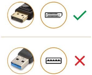 Cable Matters DisplayPort to HDMI Adapter, Not Compatible with USB Ports