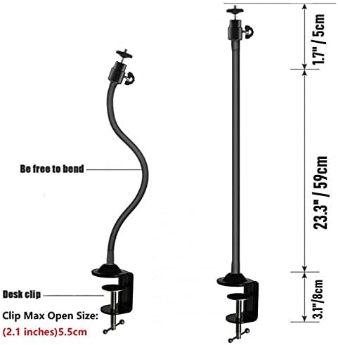 AceTaken 101 101 100/Brio 301 300/Brio 501 500/Brio 4K/C270/C310 Brio Webcam Stand, Magnetic Webcam Clamp Mount Holder
