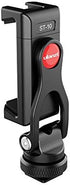 ULANZI Metal Phone Tripod Mount ST-10, Universal 360° Smartphone Adapter with 2 Cold Shoe Mounts, Adjustable Cell Phone
