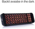 iPazzPort Mini Bluetooth Keyboard (QWERTY), Backlit Wireless Remote, Compatible with AMZ TV Stick 4K Max, Smart TV