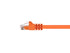 Monoprice Cat6 Ethernet Patch Cable, Snagless RJ45, 2 Feet, Orange, 550MHz, 24AWG