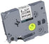 1PK White on Clear Standard Laminated Label Tape, Compatible for Brother P-Touch TZe-115 TZ115 TZe115 (6mm x 8m)